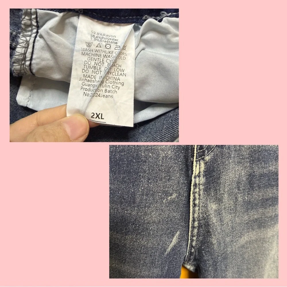 Unbranded Stretch Bootcut Jeans Western Pocket | 2X Fits 18 Short 🤠✨ - Picture 2 of 2